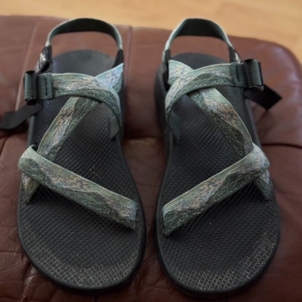 Chaco X National Park Foundation Sandals, Size Men 13, Blue Mountains